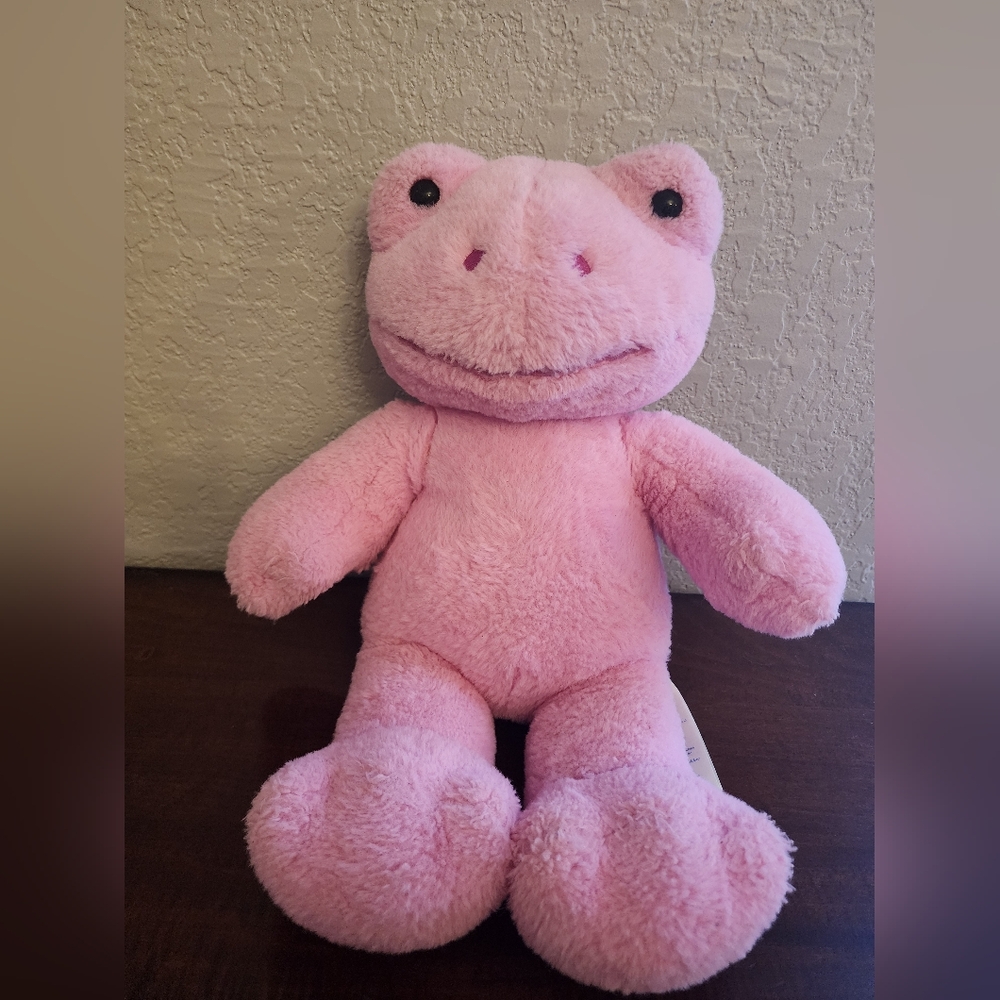 Build a Bear Pink Frog Plush